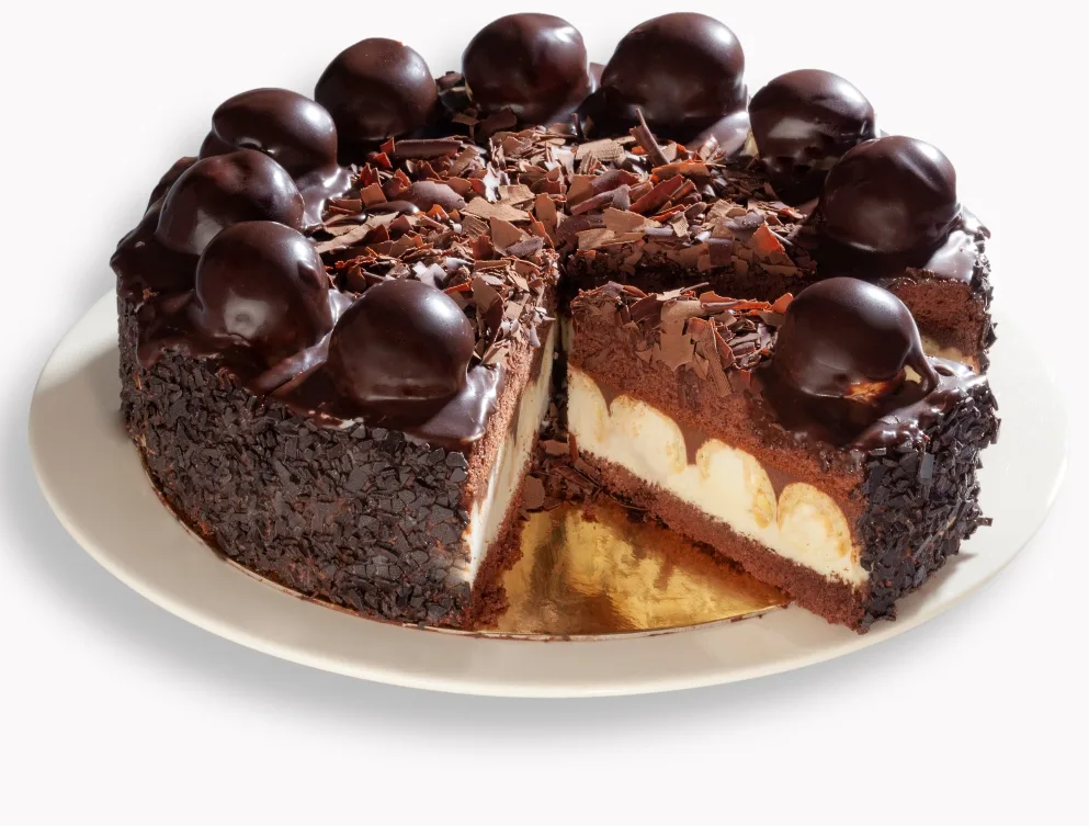 Bitter Çikolatalı Profiterollü Pasta