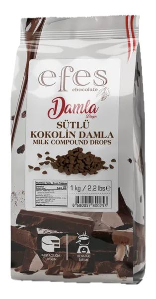 Sütlü Kokolin Damla 1 kg