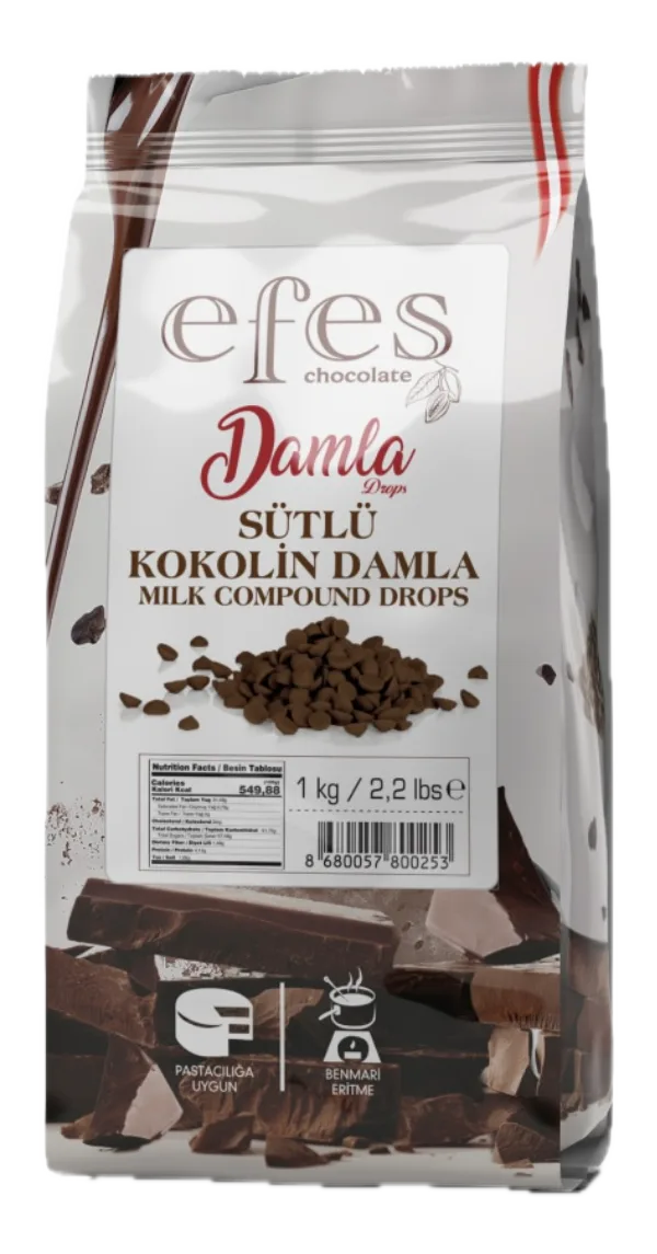 Sütlü Kokolin Damla 1 kg